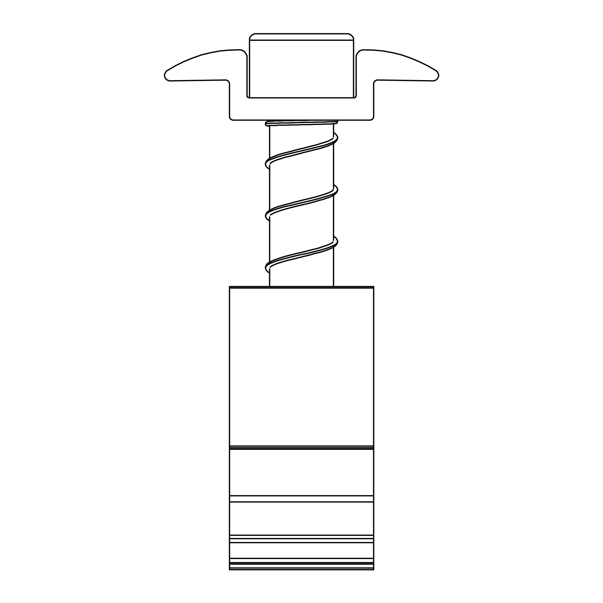 K2 Systems MiniClamp Mittelklemmen 30-50 mm Set black 2002609