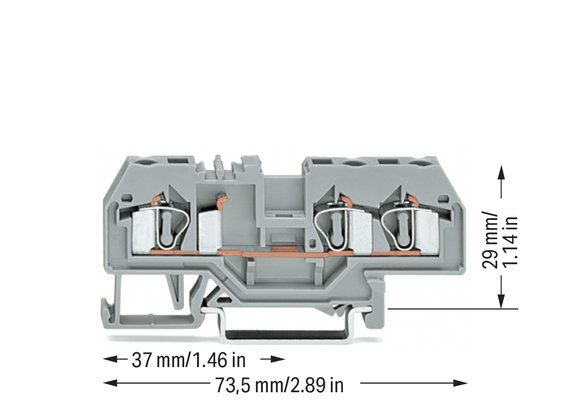 WAGO GmbH & Co. KG Durchgangsklemme gr 0,08-4qmm 281-681