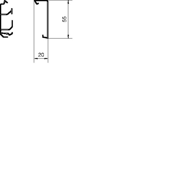 2 M Tehalit SockelleistenkanalOberteil zu SL 20x55mm vw SL2005529016