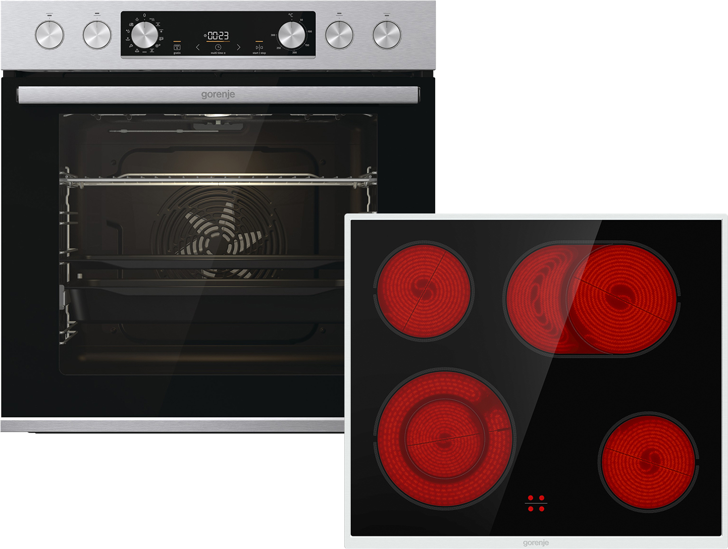 Hisense Gorenje DA EB-Herdset-Hi-Light/BIGBOX Easy Heißluft Set 2 BCS6737E06X+ECD634BX