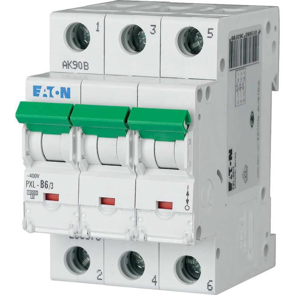 Eaton (Installation) LS-Schalter m.Beschrift. B 6A, 3p PXL-B6/3