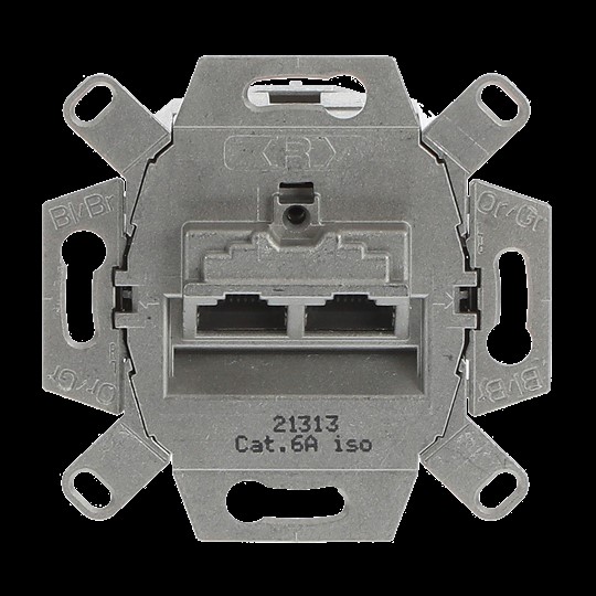 Busch-Jaeger UAE-Doseneinsatz Cat. 6, 2fach 0218/12-101