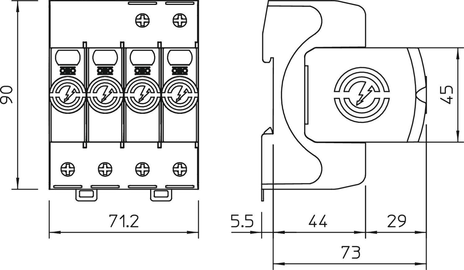 OBO Bettermann Vertr SurgeController V20 dreipolig mit NPE V20-3+NPE-280