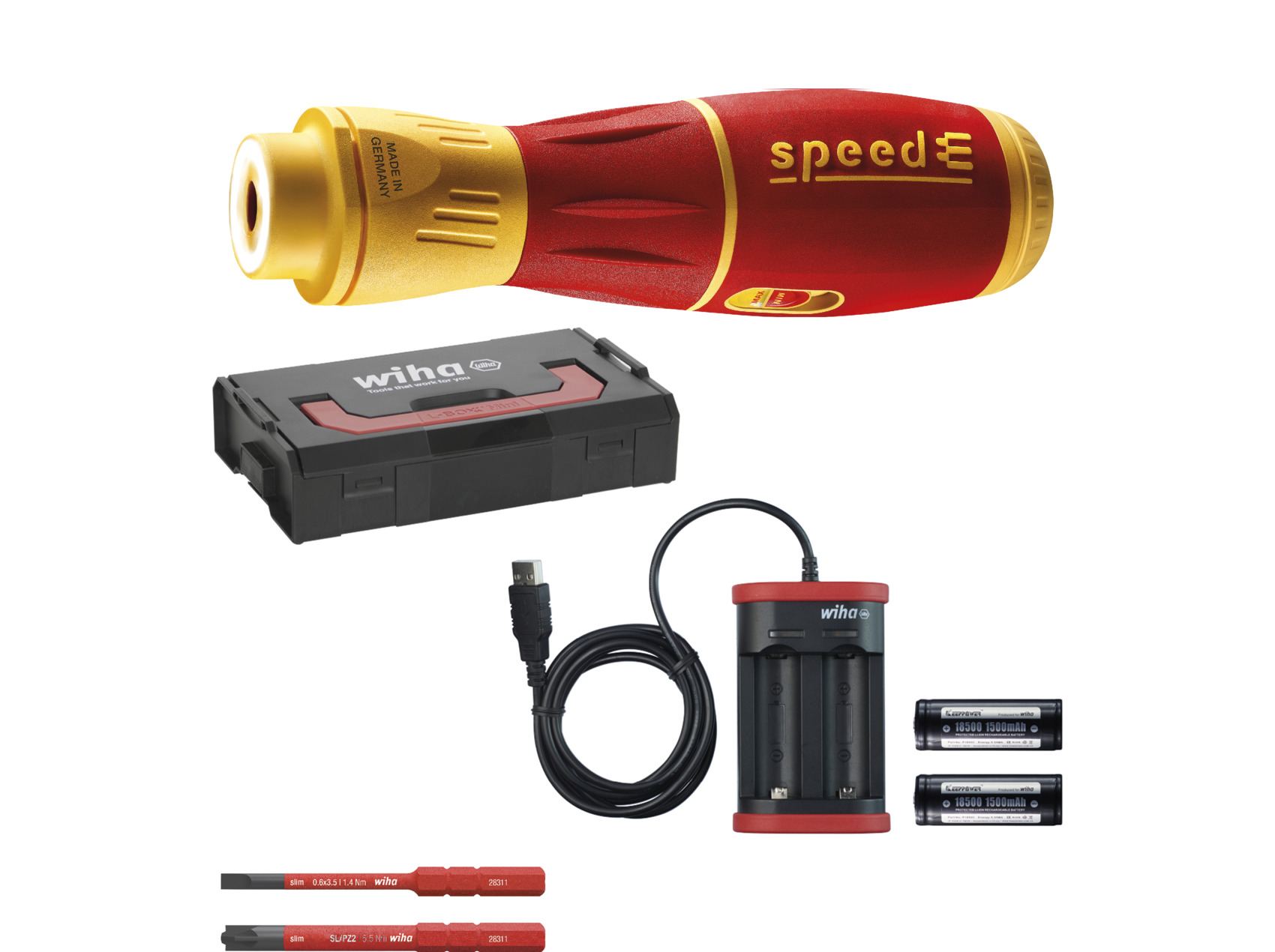 Wiha E-Schraubendreher-Set 591 speedE II 591T101