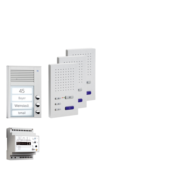TCS Tür Control Paketlösung AP 3WE z.hörerl.Freisprech. PPAF03-EN/02