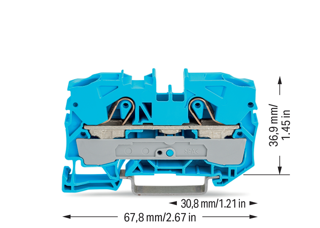 WAGO GmbH & Co. KG Durchgangsklemme 2-Leiter, TS 35 2010-1204