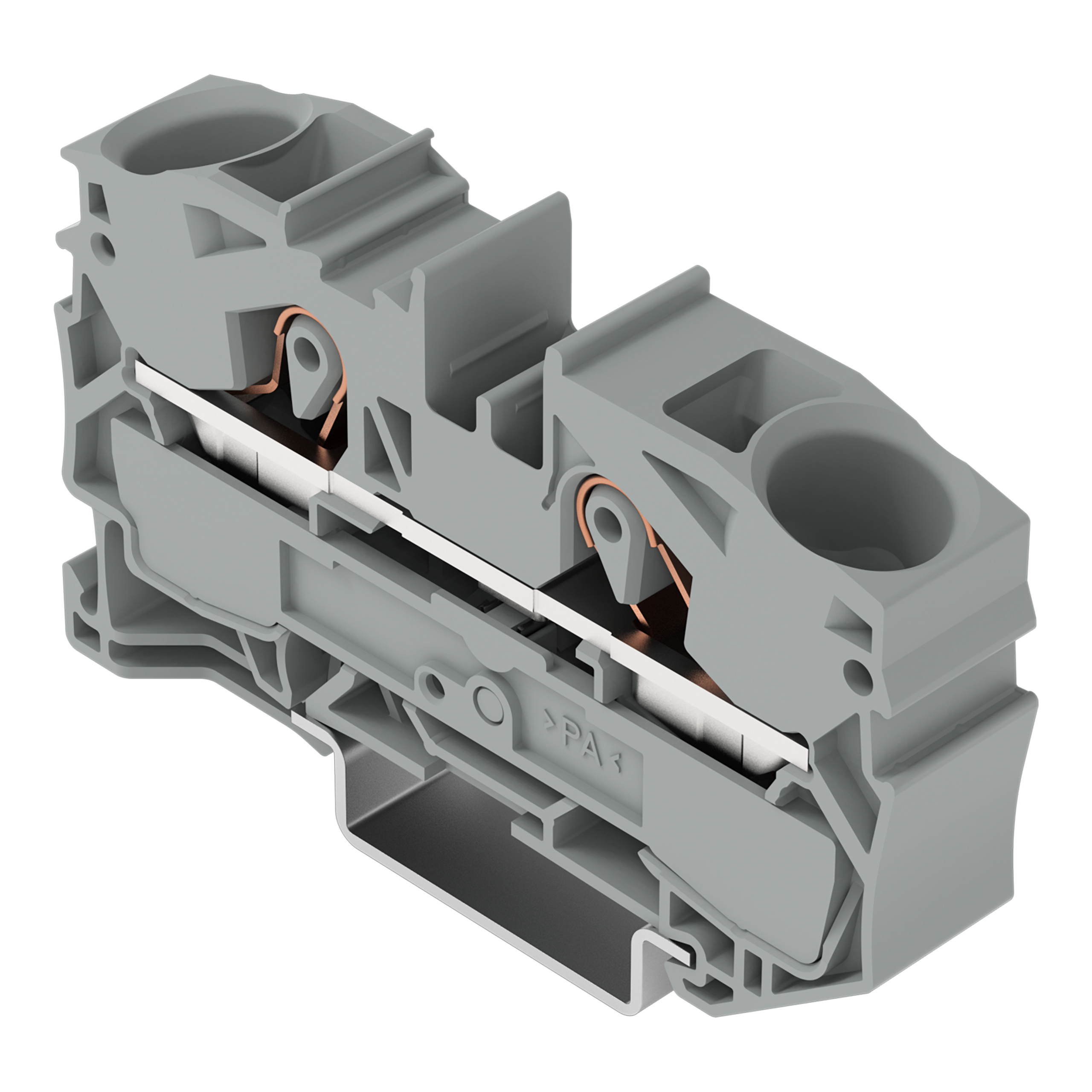 WAGO GmbH & Co. KG Durchgangsklemme gr 2L 1p TS35 2016-1201
