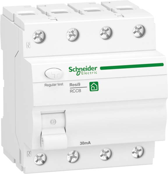 Schneider Electric Fehlerstrom-Schutzschalter 3P+N,63A,30mA R9R22463