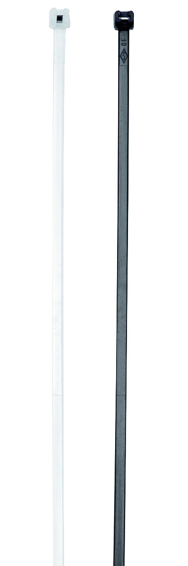 100 STK Cimco Werkzeuge Kabelbinder m.Stahlzunge 4,5x290mm,naturfa. 181344