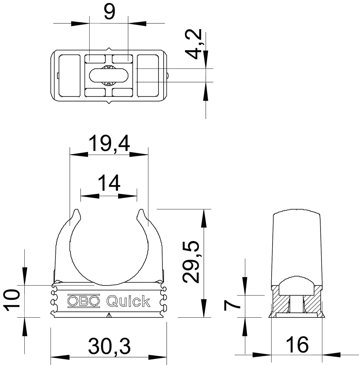 100 STK OBO Bettermann Vertr Quick-Klemmschelle lgr 2955 M20