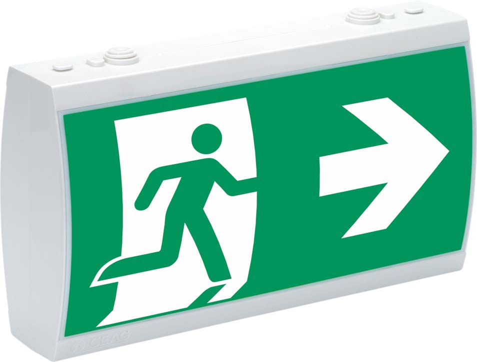 Ceag Notlichtsysteme Rettungszeichenleuchte LED 4x1W doppel. RZ 29021 LED CG-S