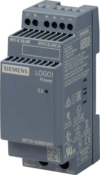 Siemens Dig.Industr. LOGO!POWER 24V/1,3A 6EP3331-6SB00-0AY0