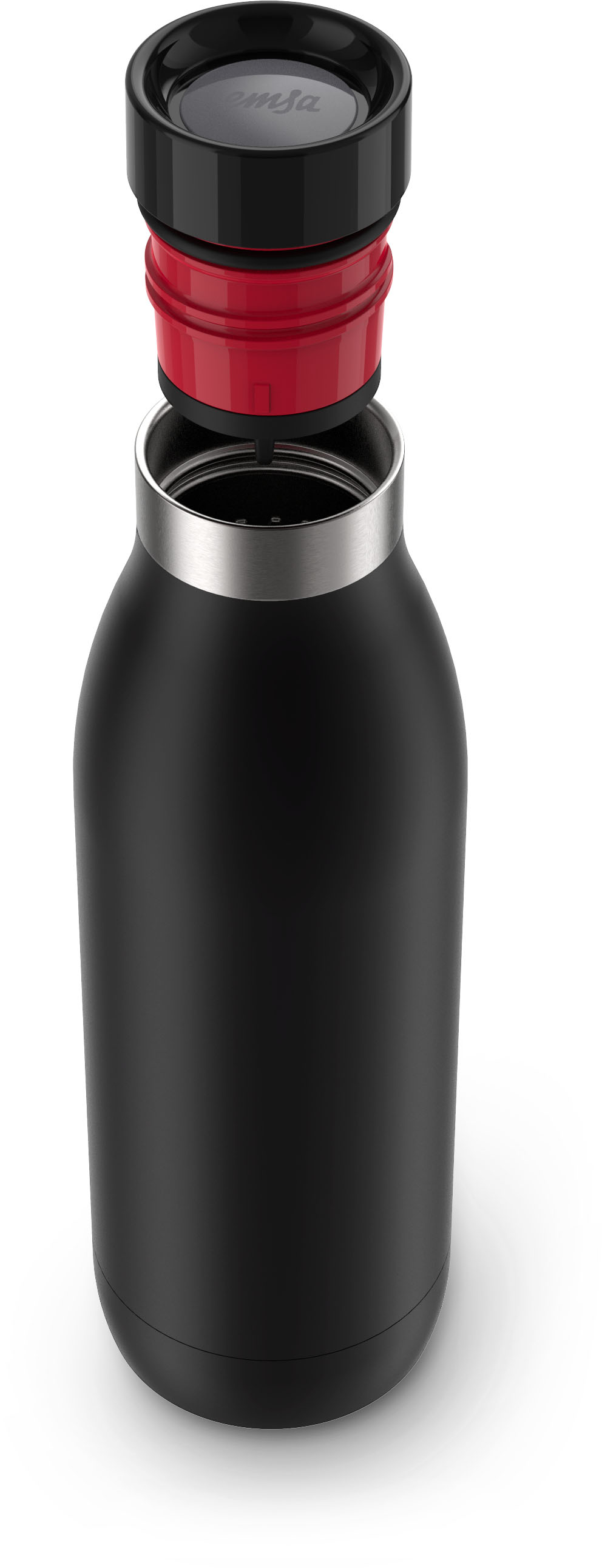 Groupe SEB WMF Trinkflasche 0,5L basic black BLUDROP basic sw