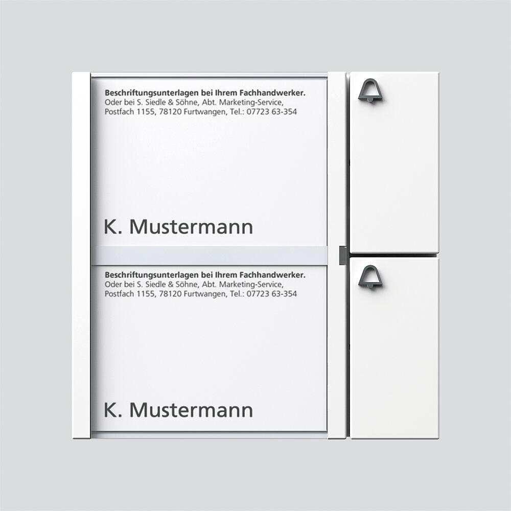 Siedle&Söhne Tasten-Modul weiss TM 612-2 W