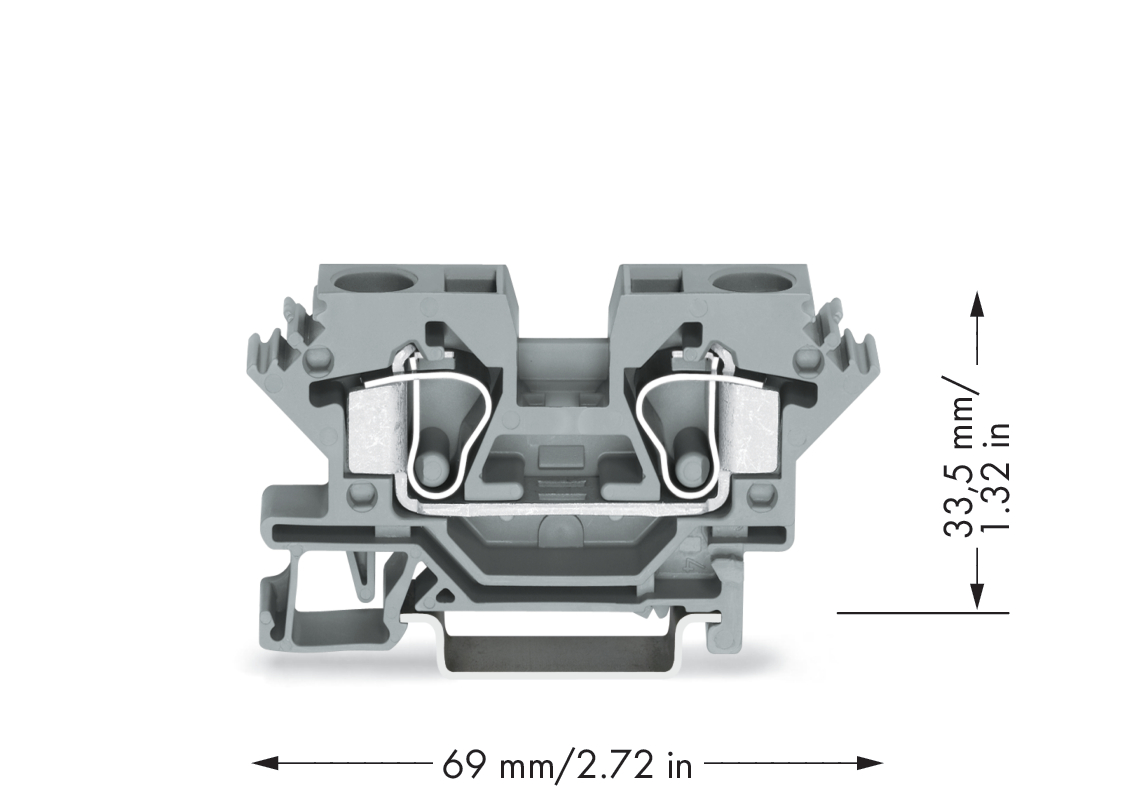 WAGO GmbH & Co. KG Durchgangsklemme 0,2-10mmq grau 284-601
