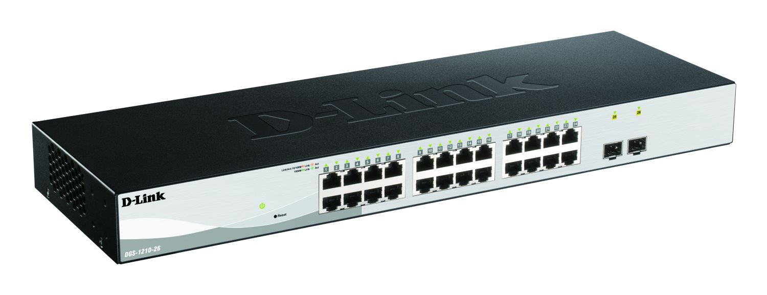 DLink Deutschland 26-Port Managed Layer2 Smart Gigabit Switch DGS-1210-26/E