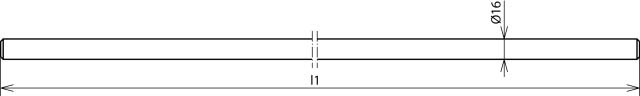 DEHN Fang-/Erdeinführungsstange D16mm L1500mm FS161500STTZN