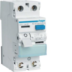 Hager FI-Schutzschalter 2pol.40A/30mA,6kA,QC CDS240D