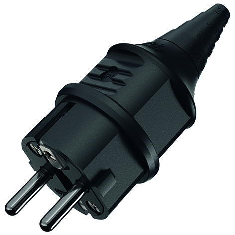 Mennekes Schuko-Stecker 16A,2p+E,230V,IP44sw 10754