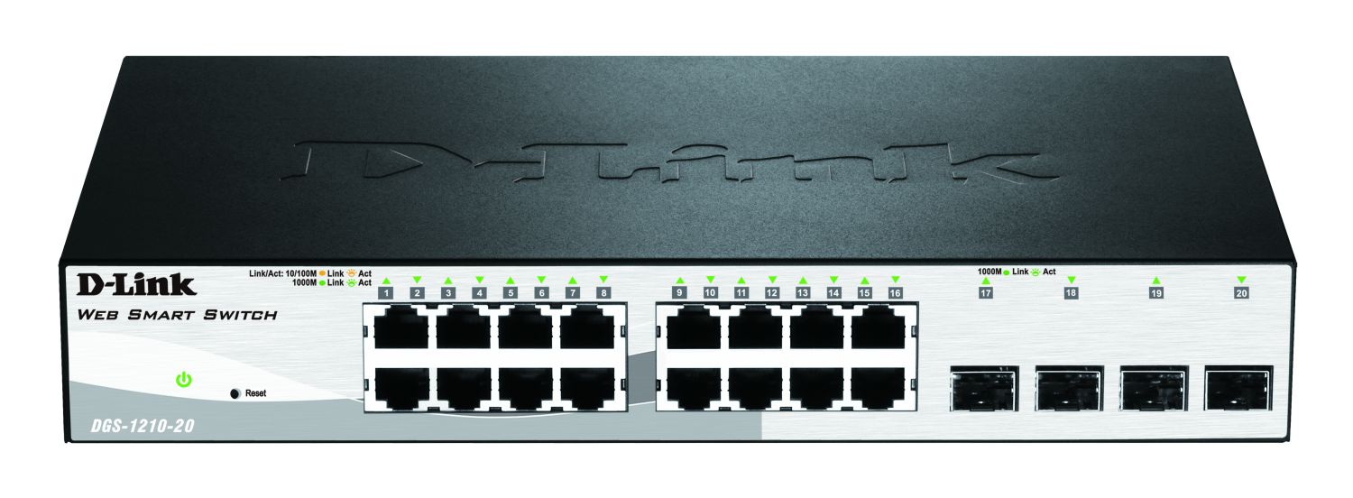 DLink Deutschland 20-Port Gigabit Switch Layer 2 managed DGS-1210-20/E