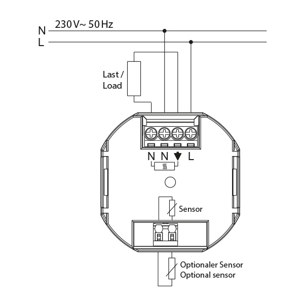 Eberle Controls UP-Uhrenthermostat  FIT 3 R / blau