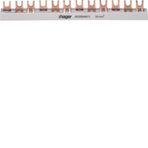 Hager Phasenschiene 3P,10qmm,57mod,Gabel KDN363B Hager Phasenschiene 3P,10qmm,57mod,Gabel KDN363B