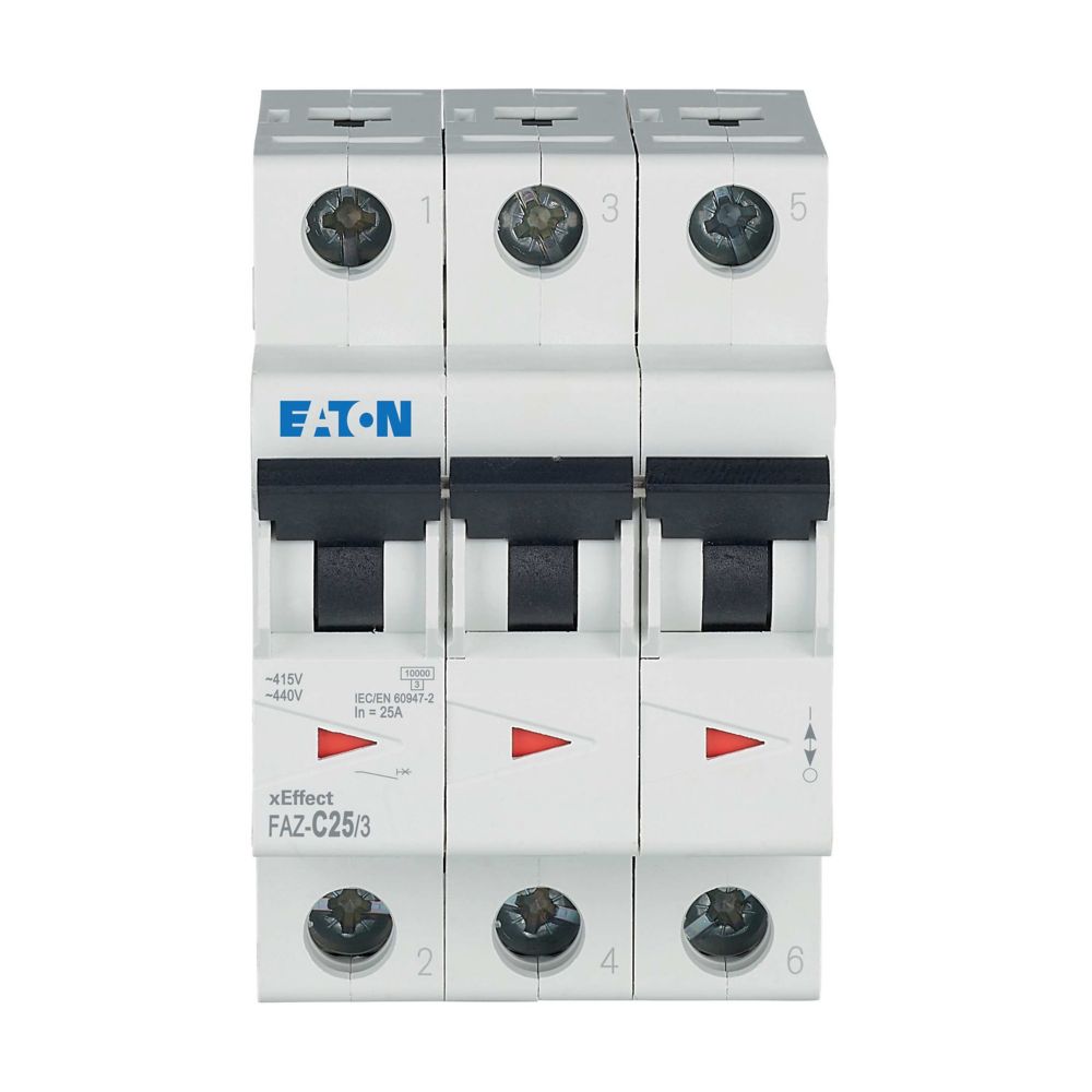 Eaton (Moeller) Leitungsschutzschalter C 25A, 3p FAZ-C25/3