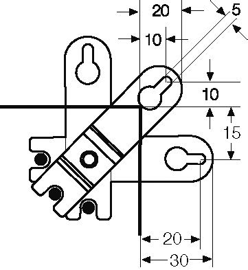 Hensel Außenlasche  Mi AL 40 (VE4)