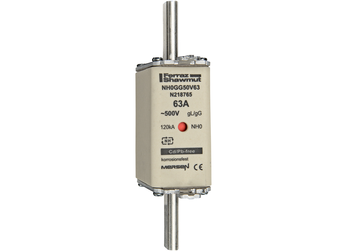 Mersen NH-Sicherungseinsatz SF Gr.0 gG 63A/500V KM NH0GG50V63