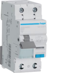 Hager FI/LS-Schalter 1P+N 6kA B-25A 30mA ADS925D