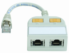 Telegärtner Modular-T-Adapter 2xTR/geschirmt 100023152