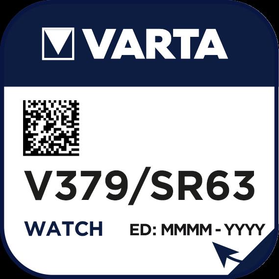 10 STK Varta Cons.Varta Uhren-Batterie 1,55V/15mAh/Silber V 379 Stk.1