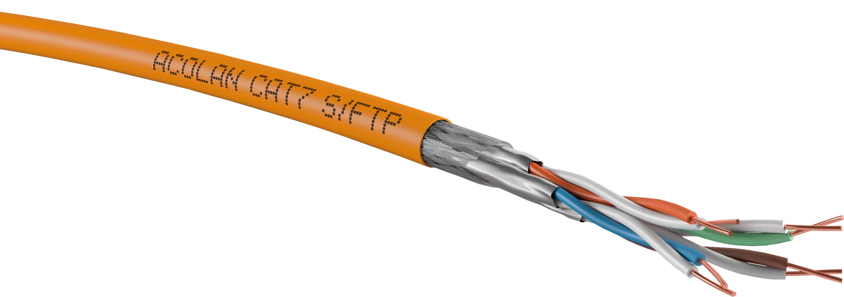 500 M Acome ACOLAN 1000SFDS Kat.7 oran 8P S/FTP AWG23 R8205E-Cca-T500