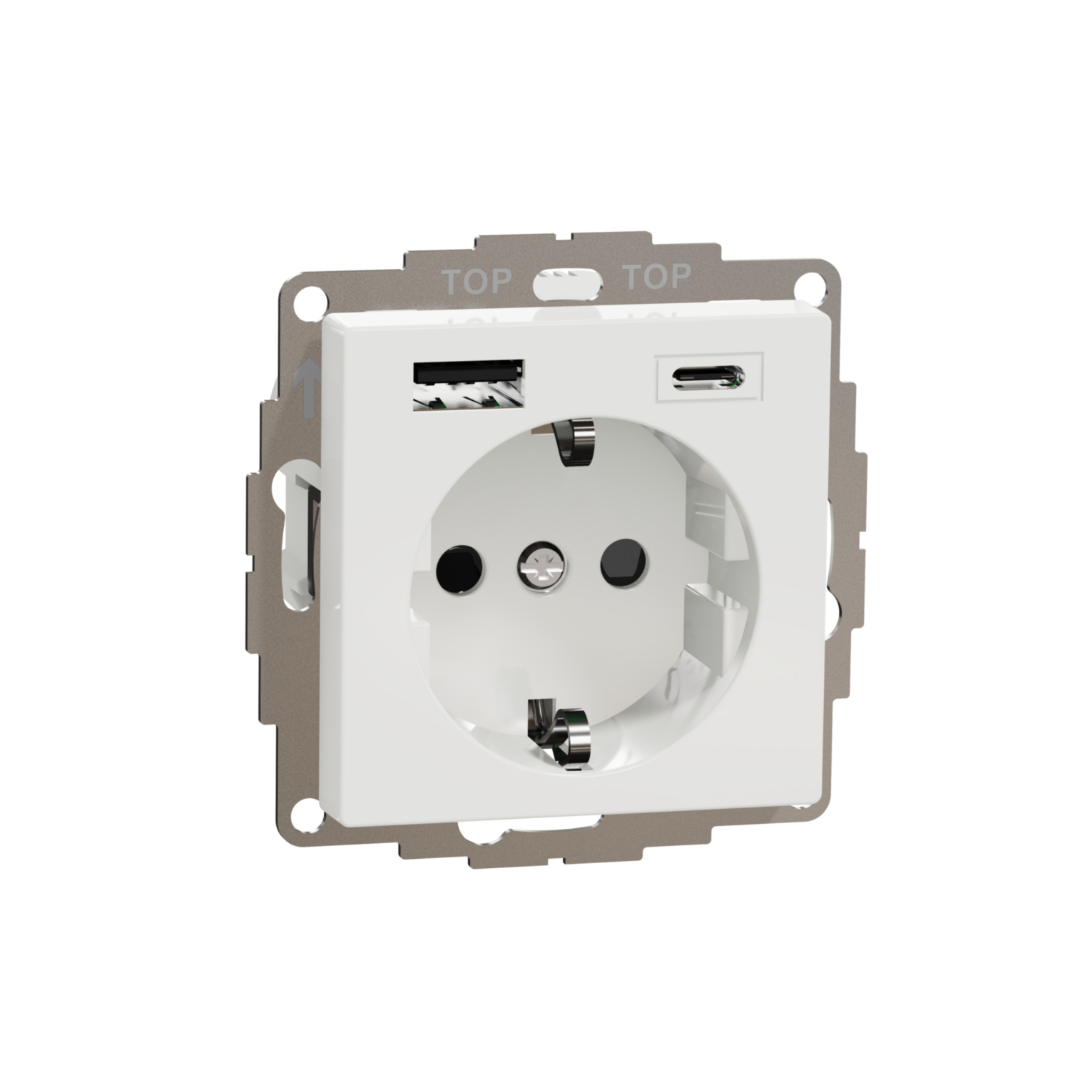 Elso Steckdose mit BRS und USB TypA+C 3ATPb Joy rws ELG365354