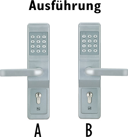 Assa Abloy effeff Code Handle Ausführung B VK 8mm 492-08---11---7