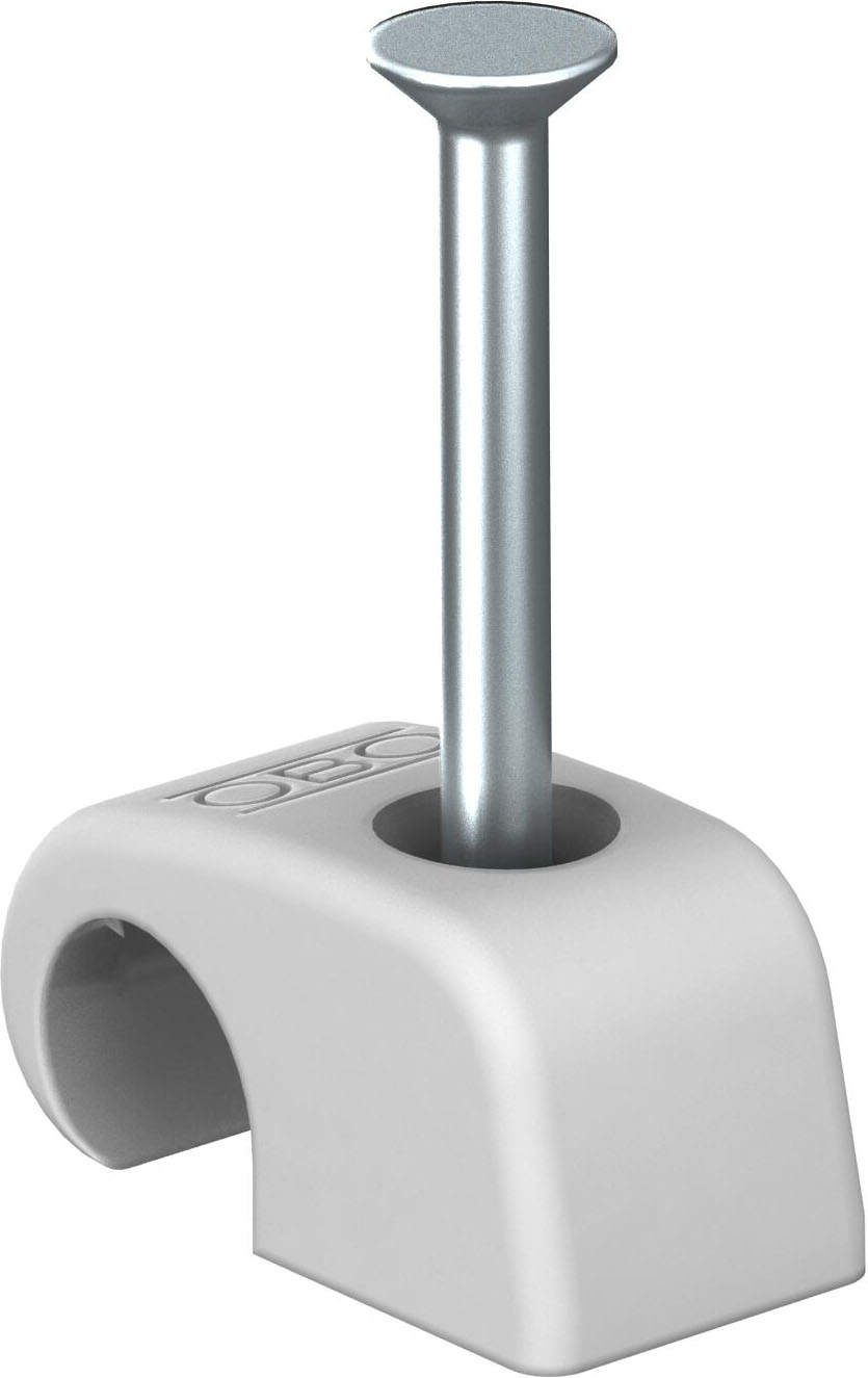 200 STK OBO Bettermann Vertr Haft-Clip m.Nagel lichtgrau 2026 35 LGR SP