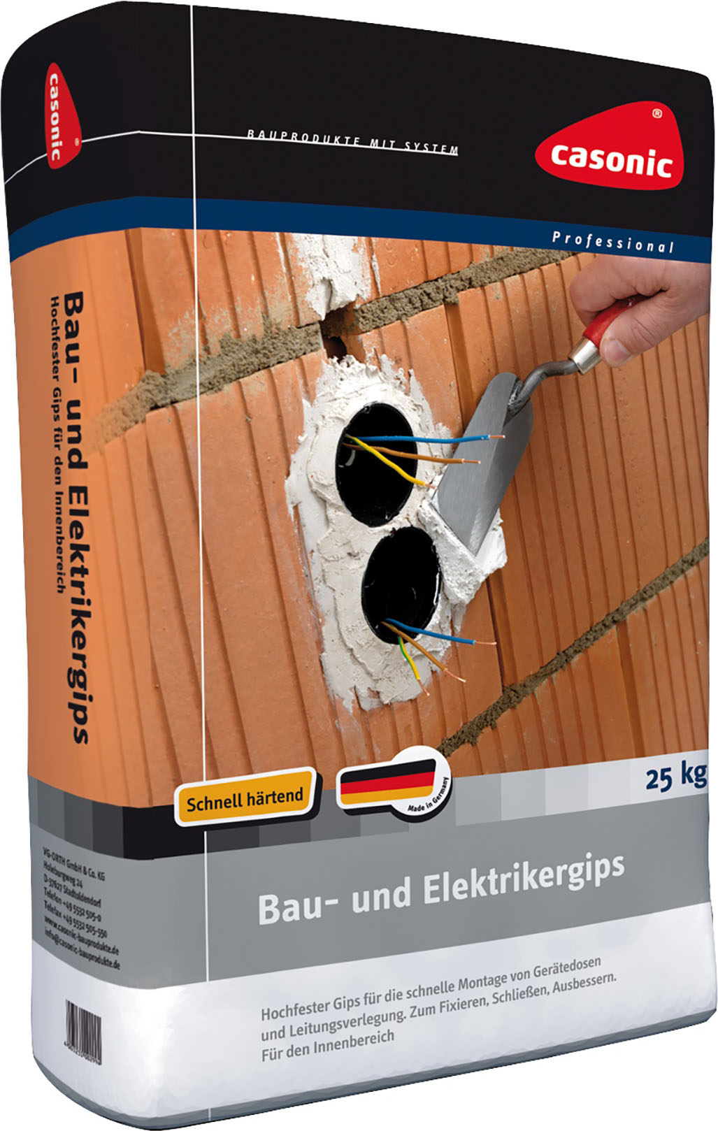 Cimco Werkzeuge Bau+Elektrikergips Innenanwendung 140330 (25Kg)