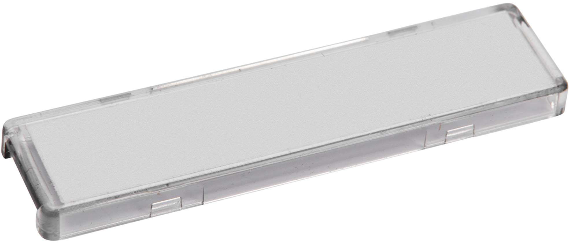 Renz Metallwaren. Namensschild-Abdeckung 57x14mm 97-9-82054