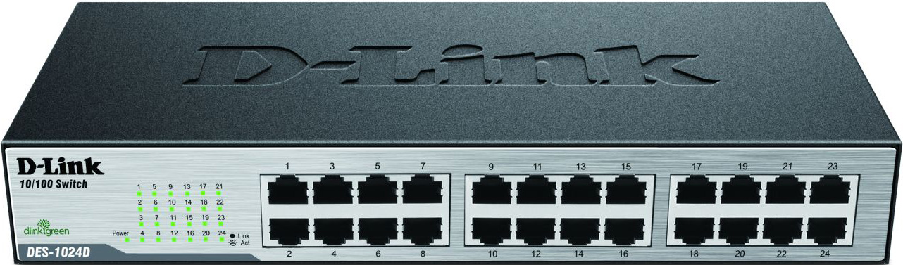 DLink Deutschland 24-Port Ethernet Switch 24x10/100Mbit DES-1024D/E