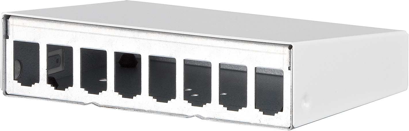 Metz Connect AP-Gehäuse leer E-DATmodul 8er rws 130861-0802-E