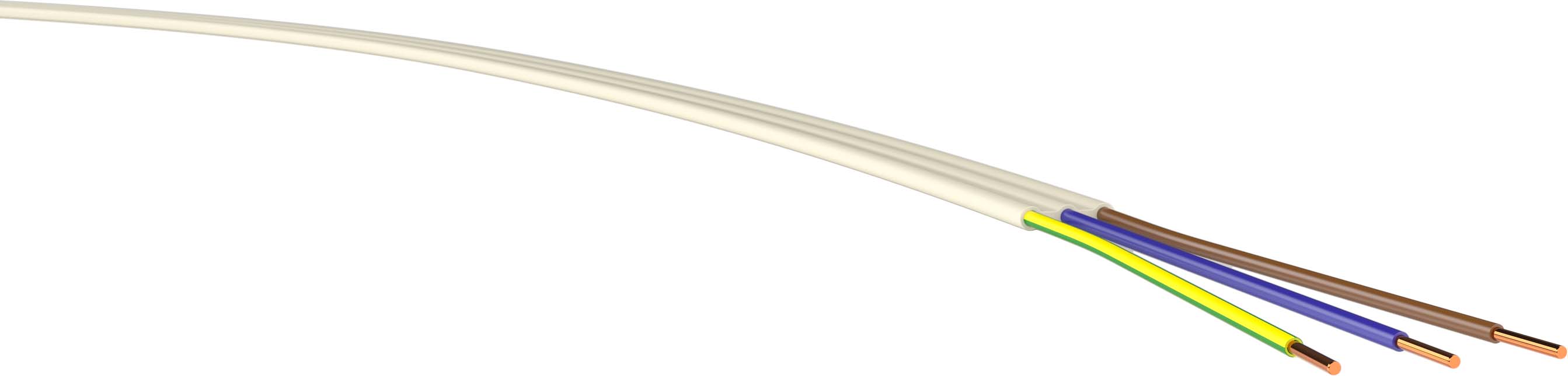 50 M Verschiedene-Diverse K+L NYIF-J 3x1,5 Fca Ri. 50 Stegleitung NYIF-J 3x1,5