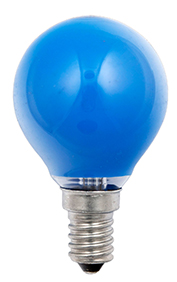 Scharnberger+Has. Tropfenlampe 45x75mm E14 230V 25W blau 40268