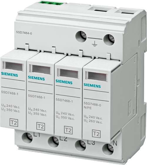 Siemens Dig.Industr. Überspannungsableiter Typ2 350V TN-S/TT 5SD7464-0
