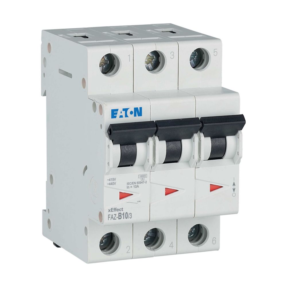 Eaton Leitungsschutzschalter B 10A, 3p FAZ-B10/3