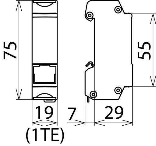 DEHN ÜS-Ableiter DEHNpatch DPA M CLE RJ45B 48