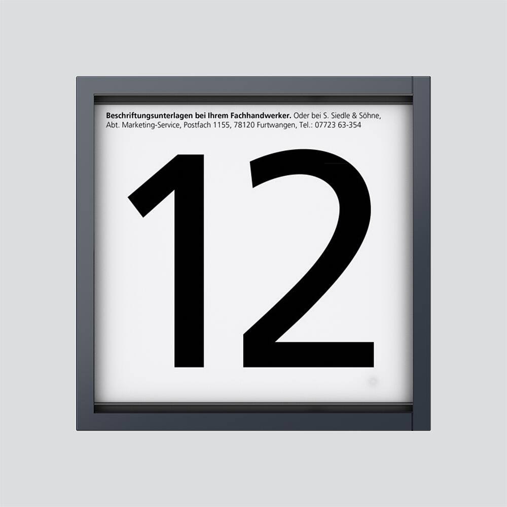 Siedle&Söhne Informations-Modul 12VDC anthrazitgrau IM 612-0 AG