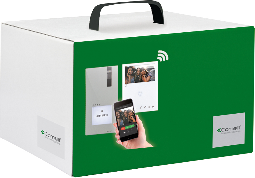 Comelit Group Video-Kit Einfamilienhaus 1-4 Wohneinh.WiFi 8451V