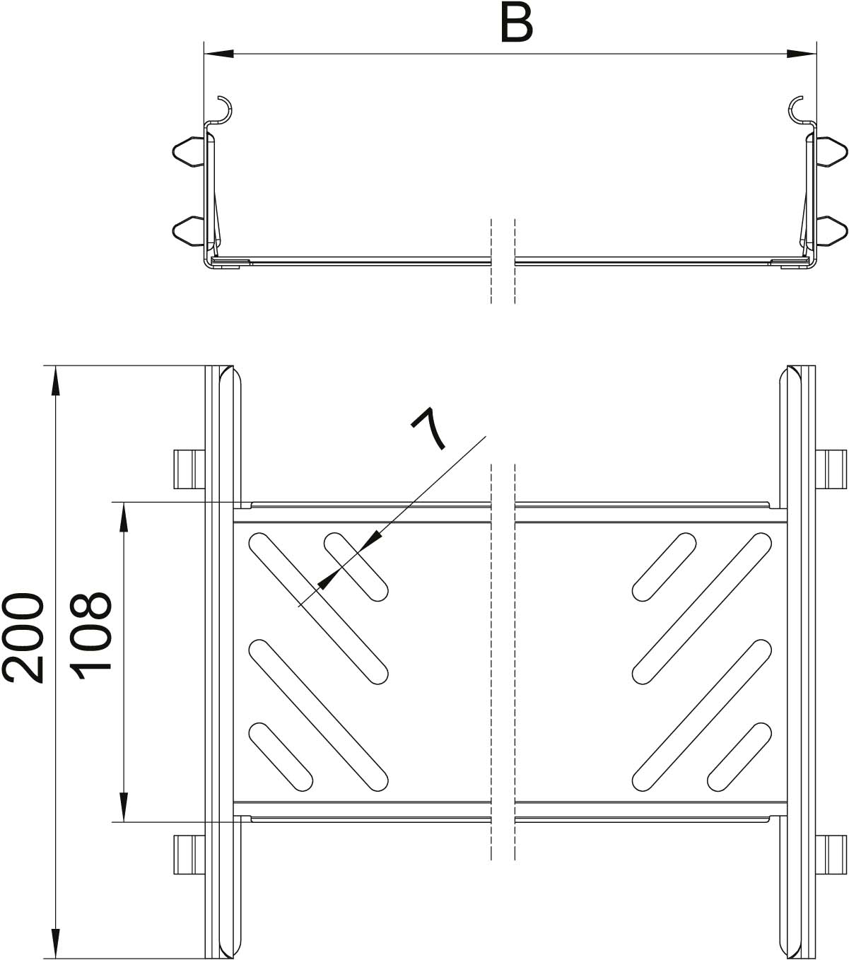 OBO Bettermann Vertr Längsverbinder-Set 60x200x200mm KTSMV 620 FS