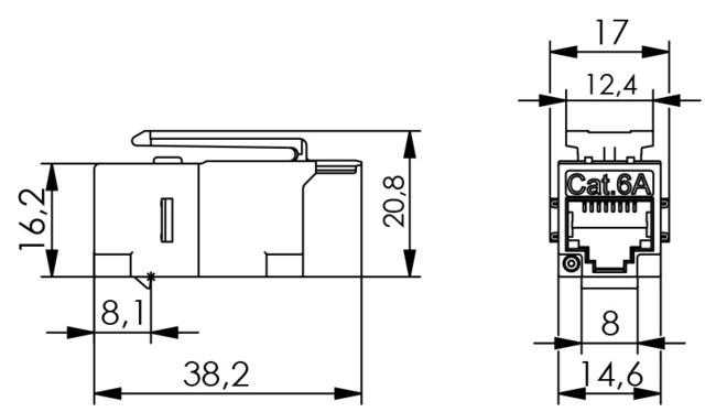 Telegärtner AMJ Kupplung K Cat.6 RJ45 (f-f) 100023165