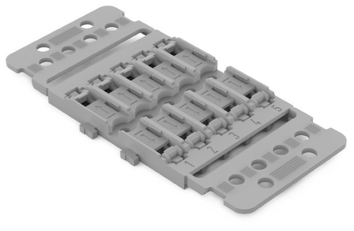 5 STK WAGO GmbH & Co. KG Befestigungsadapter mit Zugentlastung 221-2505